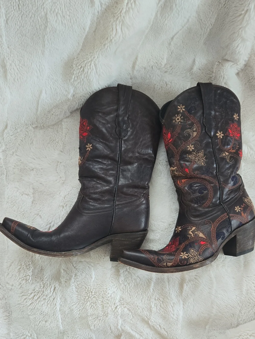 Lucchese embroidered cowboy boots - Picture 3 of 7